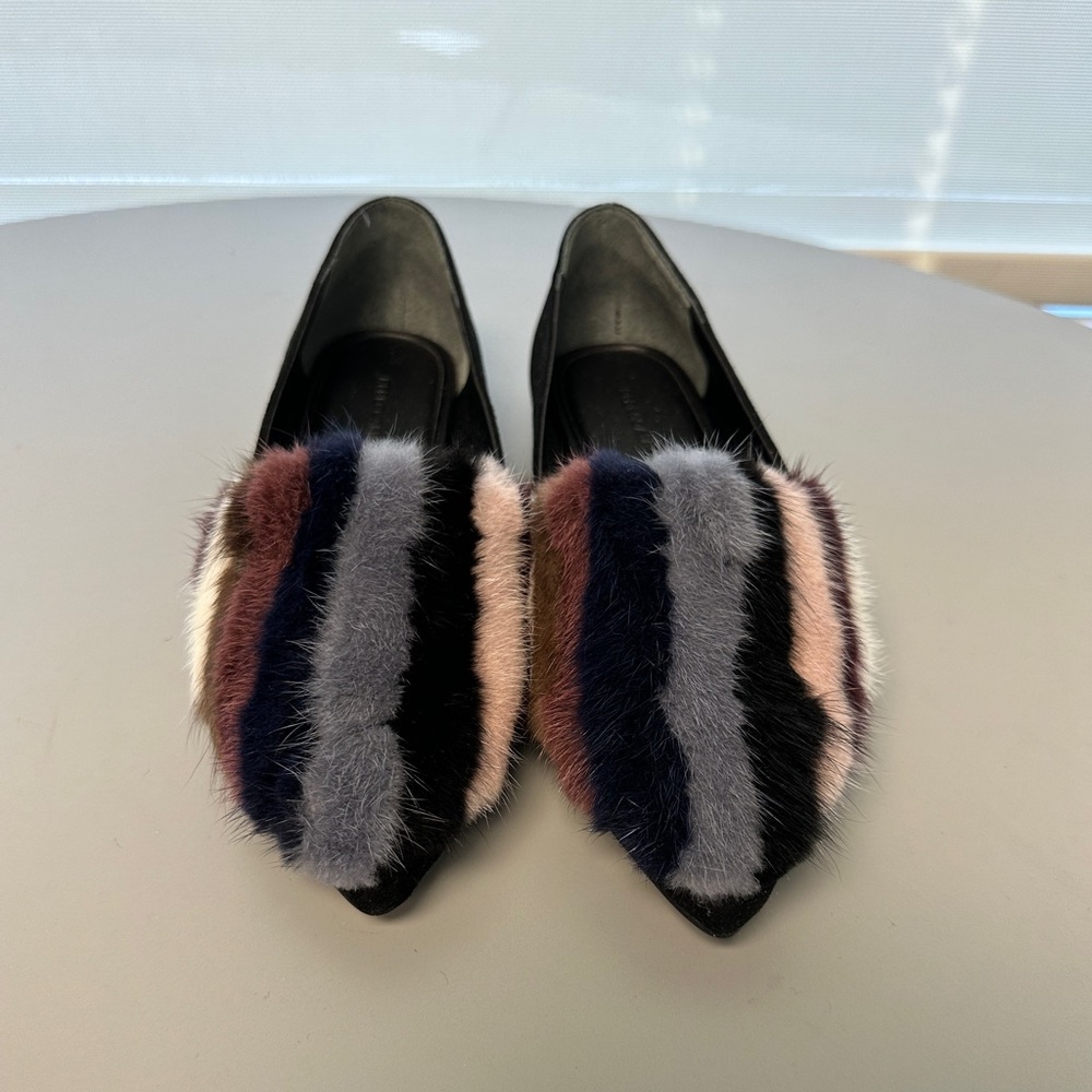 Rebecca Minkoff Flats with Multicolor Fur
